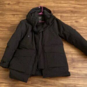 Giordano Black long Puffer Jacket
